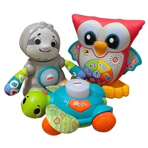 Fisher Price Linkimals Sloth Owl Sea Turtle Teaching Game Song Dancing Toy